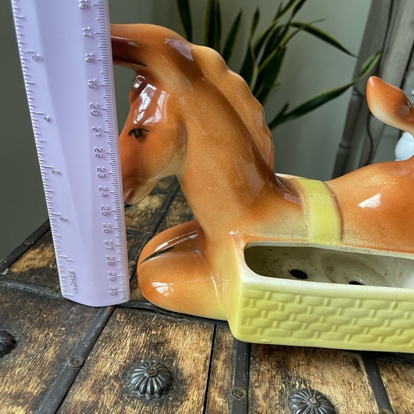 Vintage Kitschy 1950’s Donkey Ceramic Planter - Picture 6 of 7
